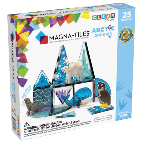 Arctic Animals - 25 stk. byggemagneter & dyr