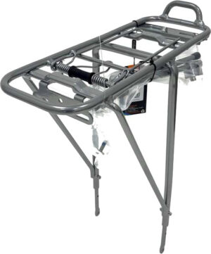 Atran Velo City Bagagebærer AVS Alu 26"/29"/700c m. klap - Sølv