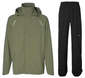 Basil Hoga Regnsæt Unisex Olive Green-XXXL