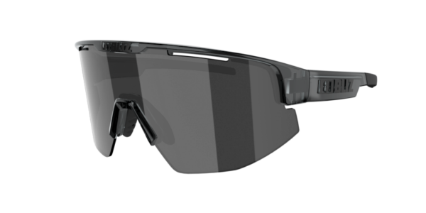 Bliz Matrix cykelbriller Crystal Black Smoke w Silver Mirror