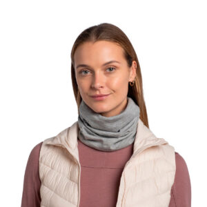 Buff Merino Uld Halsedisse Unisex Onesize Grå