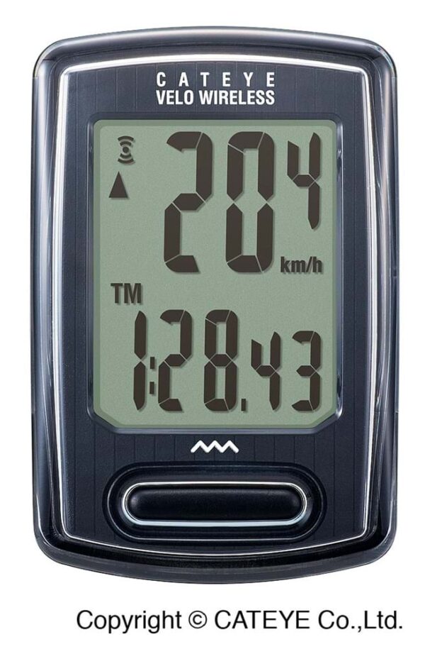 Cateye Velo Wireless sort 8 funktioner