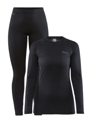 Craft Core Warm Baselayer Sæt Sort Dame