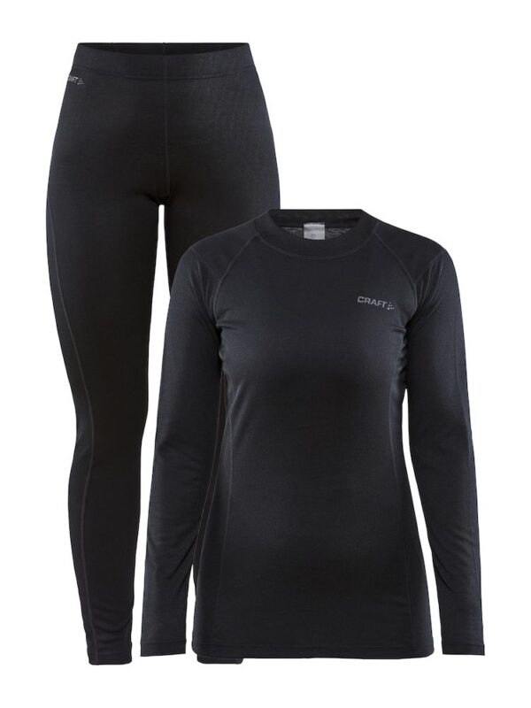 Craft Core Warm Baselayer Sæt Sort Dame