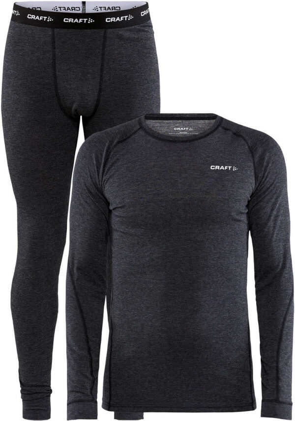 Craft Core Wool Merino Baselayer Herre Sort