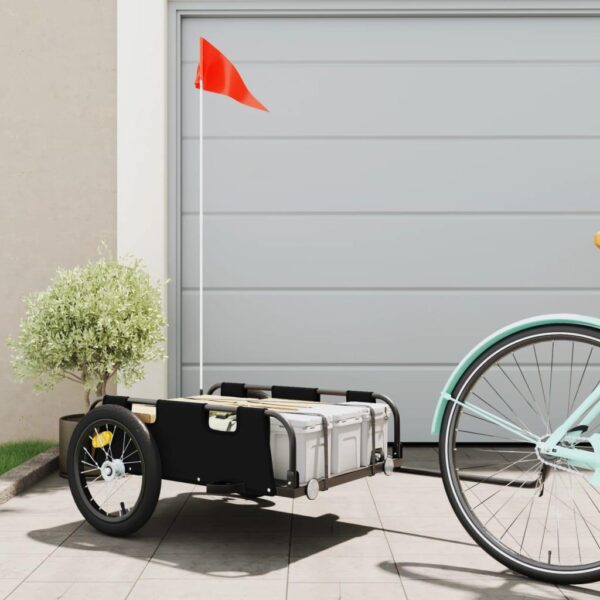 Cykeltrailer oxfordstof og jern sort
