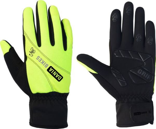 Dania Bikes Hi-Vis Fluo Lange Cykelhandsker