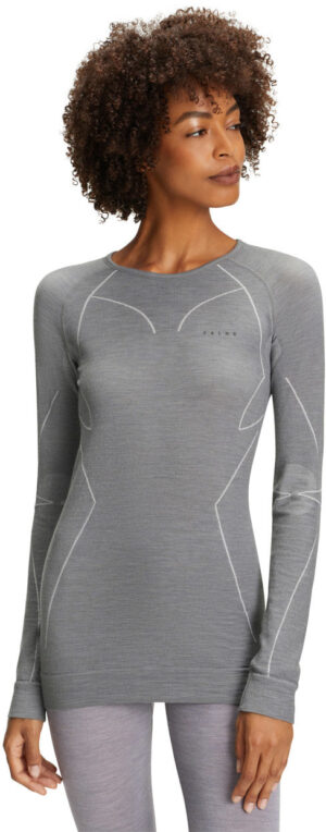 Falke Wt Longsleeved Shirt Regular Baselayer Dame Grå