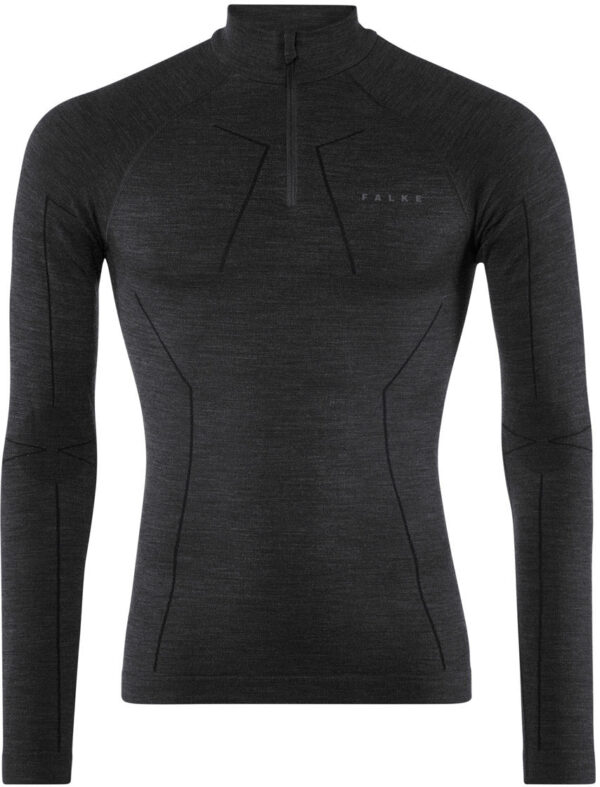 Falke Wt Zip Shirt Regular Baselayer Herre M Sort