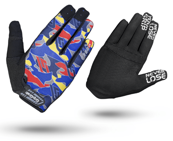 GripGrab Rebel blå camo handsker