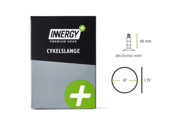 INNERGY+ Cykelslange - 18"x1,75 - 48mm Dunlop ventil