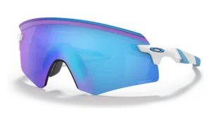 Oakley Encoder Prizm Road Hvid/Blå Cykelbriller