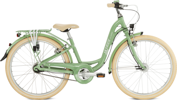 Puky Skyride 24-7 Classic Børnecykel Retro Grøn