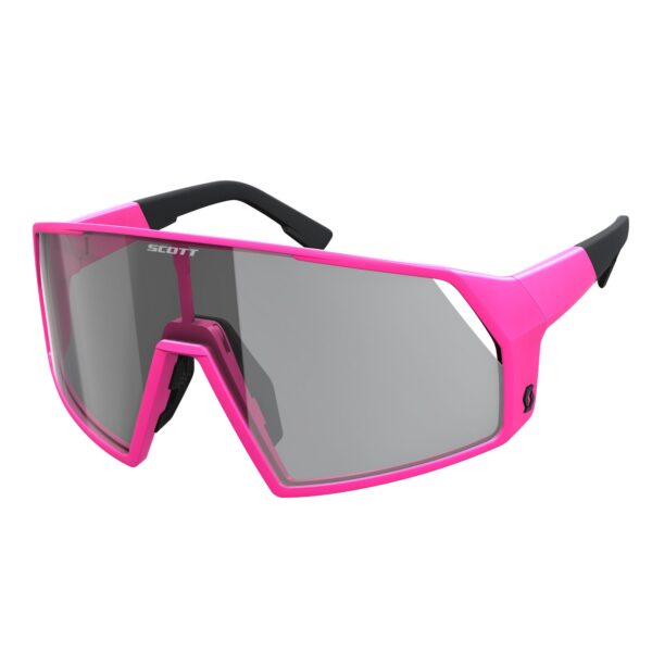 SCOTT Pro Shield Light Sensitive Cykelbriller Pink/Grå