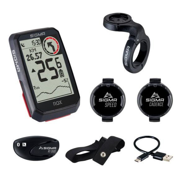 SIGMA Sport Computer Rox 4.0 Black Sensor Kit Cykelcomputer