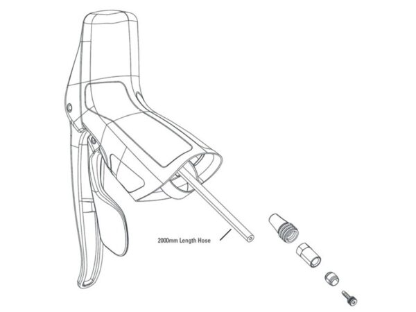 SRAM Red 22 Hydraulisk Skiftegreb til Bagskifter