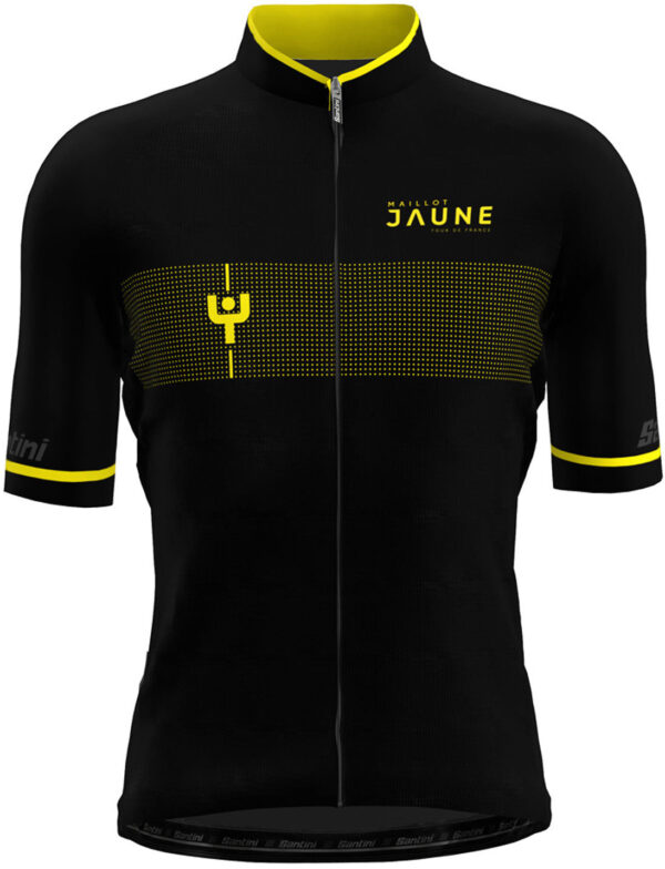 Santini Tour De France Ydots Cykeltrøje Herre Xl Sort