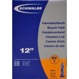 Schwalbe Cykelslange 12 tommer almindelig ventil DV1