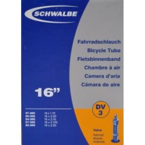 Schwalbe Cykelslange 16 tommer almindelig ventil DV3