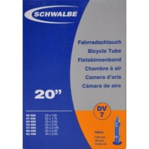 Schwalbe Cykelslange 20 tommer almindelig ventil DV7