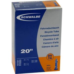 Schwalbe Cykelslange 20 tommer almindelig ventil DV7A