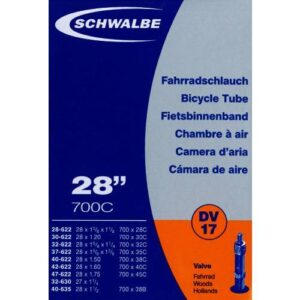 Schwalbe Cykelslange 28 tommer almindelig ventil DV17