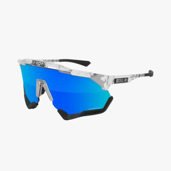 Scicon Aeroshade XL cykelbriller crystal/multimirror blå