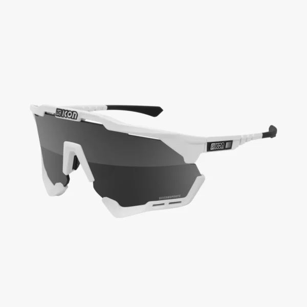 Scicon Aeroshade XL cykelbriller hvid/multimirror silver