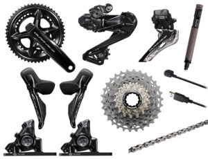 Shimano Dura-Ace R9270 Di2 12 Speed Geargruppe 172,5mm med Wattmåler