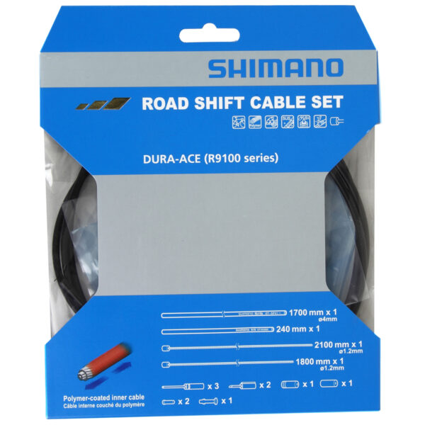 Shimano Dura-Ace gearkabel sæt sort