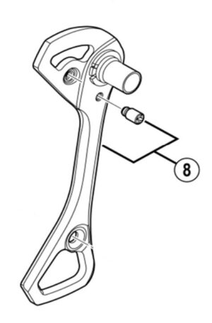 Shimano Ultegra 6800 Bagskifter Yderplade GS Langarm