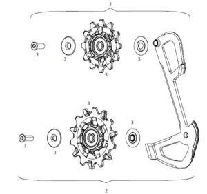 Sram GX Eagle Pulleyhjul Og Inner Arm