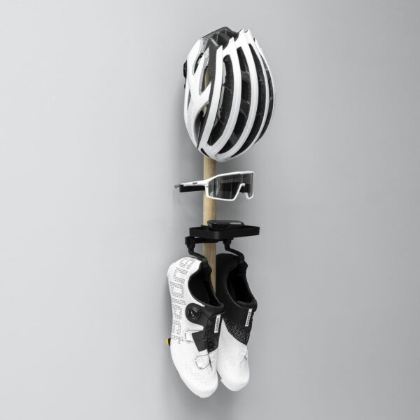 Tons Rack til sko, cykelbriller og hjelm plus bakke matsort