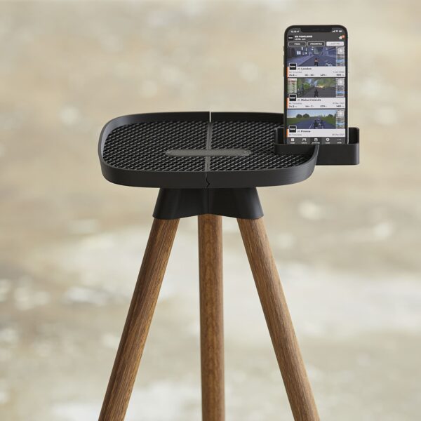 Tons Tray med mobilholder smoked oak