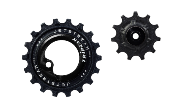 Tripeak Oversized pulleyhjul Jetstream pro keramiske lejer Shimano 10/11 speed (GS) 11T/18/T sort