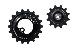 Tripeak Oversized pulleyhjul Jetstream pro keramiske lejer Shimano R70XX, R80XX 12T/18T sort