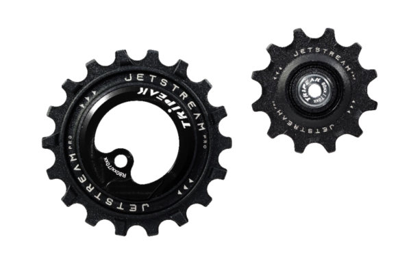 Tripeak Oversized pulleyhjul Jetstream pro keramiske lejer Shimano R70XX, R80XX 12T/18T sort