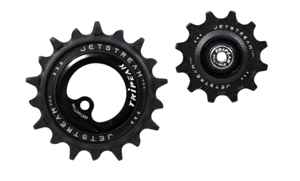 Tripeak Oversized pulleyhjul Jetstream pro keramiske lejer Shimano R71XX, 81XX 12T/18T sort