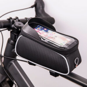 Vandtæt Cykeltaske til ramme m/skærmet mobilholder