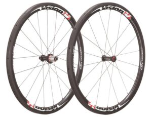 Vision Metron 40 Tubular Carbon Hjulsæt - Grå/rød