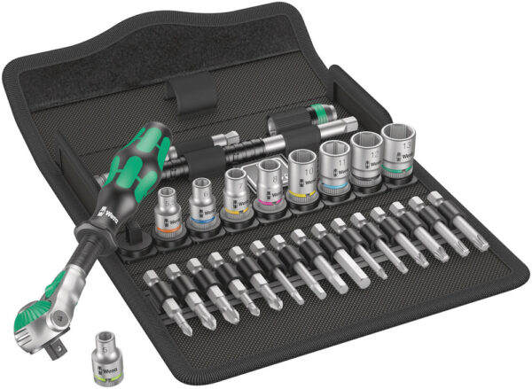 Wera Zyklop Speed 1/4"Skraldenøglesæt 28 Dele