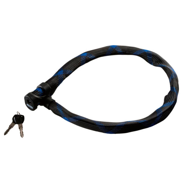 Abus Ivera Steel-O-Flex 7200/85 Kædelås t/Cykel - 85cm (Nøgle) Sort/Blå