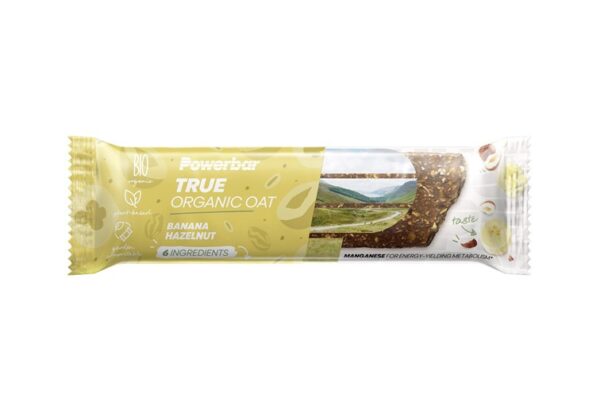PowerBar True Organic Oat Bar Banana Hazelnut (16 stk.)