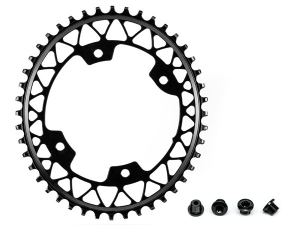 Absolute Black oval klinge til gravel Sort 48t,ø110, 4huls