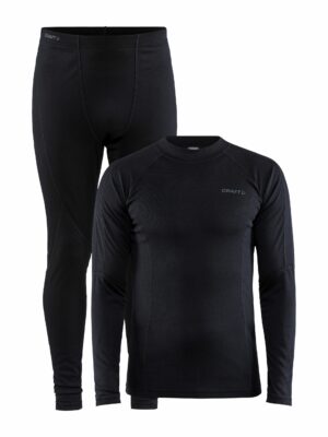 Craft - CORE Warm Baselayer Set Maend - Black S