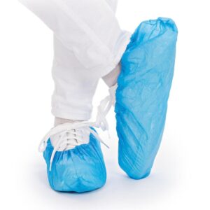 Skoovertræk 41cm 25my, blå 100stk/pak