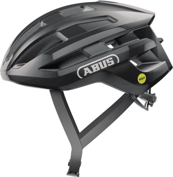 Abus PowerDome MIPS shiny black cykelhjelm - Small (51-55 cm) / Sort
