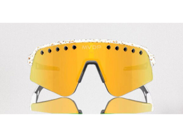 Oakley Sutro Lite Sweep - Cykelbriller - Prizm 24k - White splatter MVDP signature edition