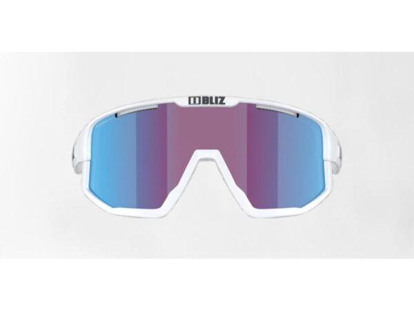 Bliz Fusion Medium (33) cykelbriller rose/violet mirror blue lens mat hvid