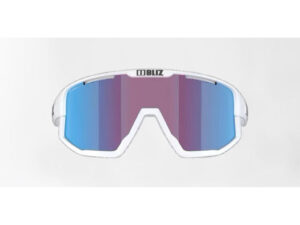 Bliz Fusion Small (25) cykelbriller rose/violet mirro blue lens mat hvid